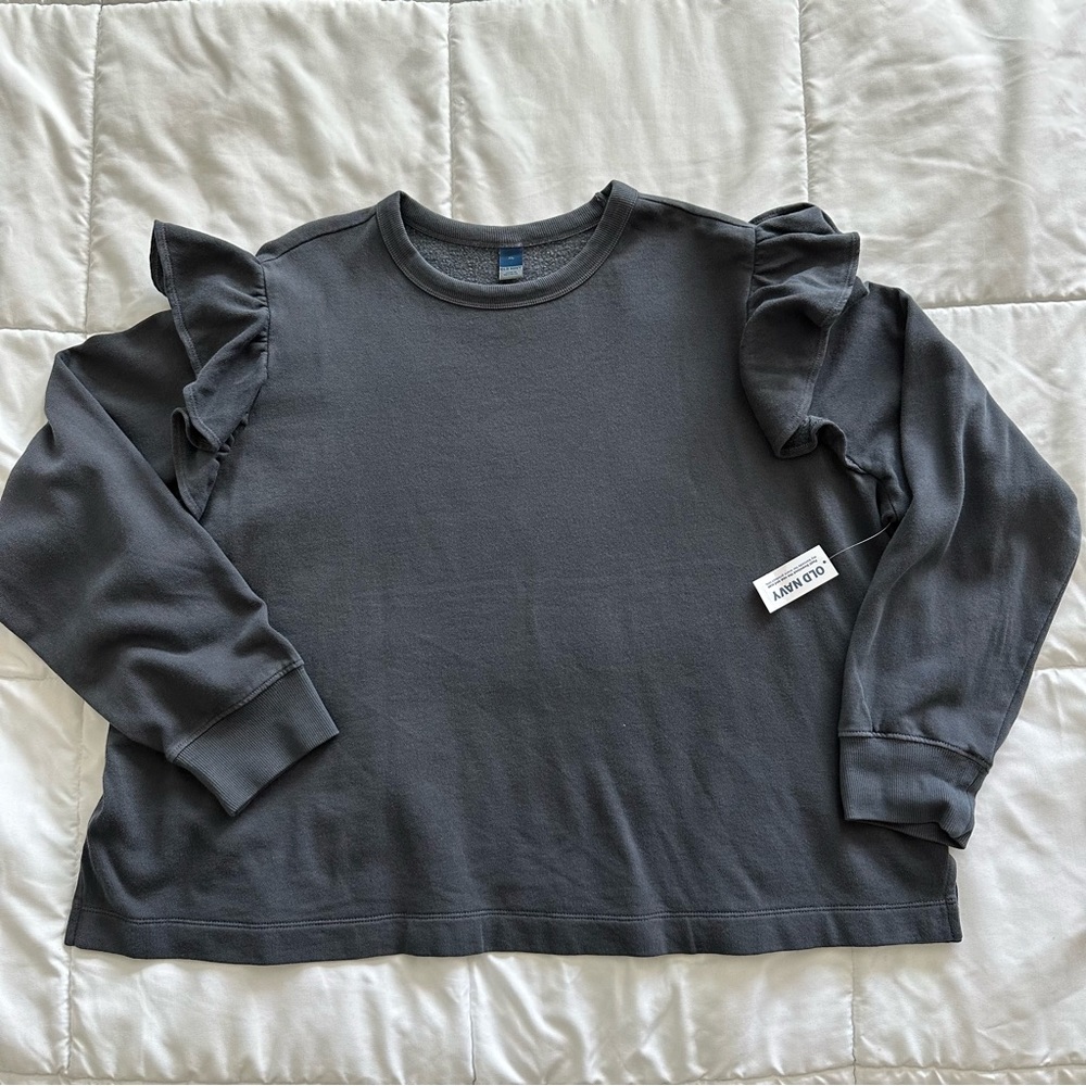 Dark gray Old Navy crop sweater